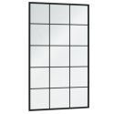 LUSTRA ŚCIENNE 6 SZT. CZARNA RAMA 100X60CM METAL