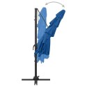 4-POZIOMOWY PARASOL NA ALUMINIOWYM SŁUPKU NIEBIESKI 250X250CM