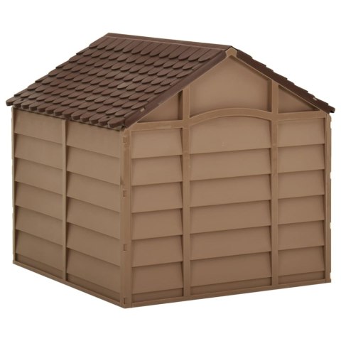 BUDA DLA PSA BRĄZOWA 71X71,5X68CM PP