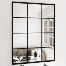 LUSTRA ŚCIENNE 3 SZT. CZARNA RAMA 80X60CM METAL