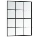 LUSTRA ŚCIENNE 3 SZT. CZARNA RAMA 80X60CM METAL