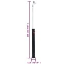 OGRODOWY PRYSZNIC SOLARNY CZARNY 215CM 8 L