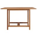 OGRODOWY STÓŁ JADALNIANY 110X110X75CM LITE DREWNO TEKOWE