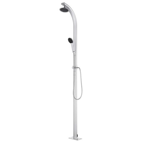 PRYSZNIC NA ZEWNĄTRZ KEMPINGOWY OGRODOWY TURYSTYCZNY 215CM ALUMINIUM
