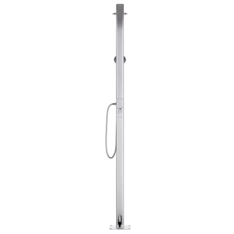 PRYSZNIC NA ZEWNĄTRZ KEMPINGOWY OGRODOWY TURYSTYCZNY 215CM ALUMINIUM