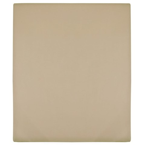 PRZEŚCIERADŁO TAUPE 90X200CM DŻERSEJ BAWEŁNIANY