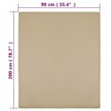 PRZEŚCIERADŁO TAUPE 90X200CM DŻERSEJ BAWEŁNIANY