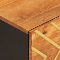 STOLIK KAWOWY BRĄZOWO-CZARNY 100X54X40CM LITE DREWNO MANGO