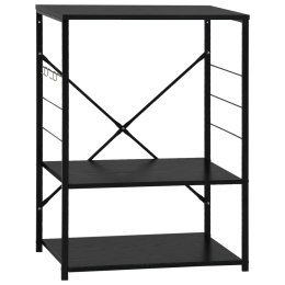 SZAFKA NA MIKROFALÓWKĘ CZARNA 60X39,6X79,5CM