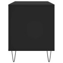 SZAFKA NA PŁYTY CZARNA 100X38X48CM MATERIAŁ DREWNOPOCHODNY