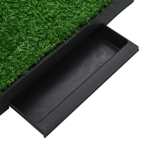 TOALETY DLA ZWIERZĄT Z TACĄ I SZTUCZNĄ TRAWĄ 2 SZT. 63X50X7CM