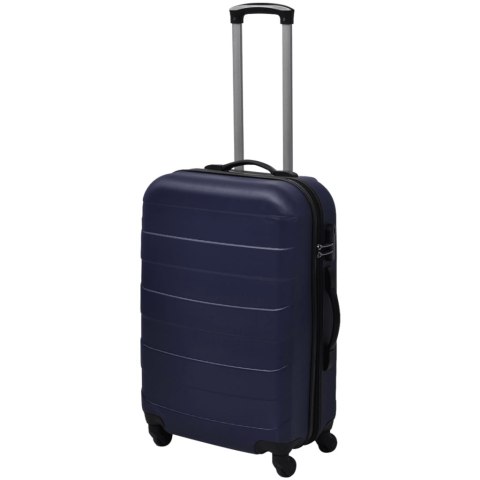 ZESTAW 3 WALIZEK PODRÓŻNYCH NIEBIESKI 45,5/55/66CM