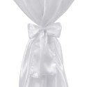 BIAŁY OBRUS ZE WSTĄŻKĄ 80CM 2 SZTUKI
