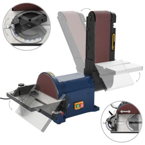 ELEKTRYCZNA SZLIFIERKA TARCZOWO-TAŚMOWA 500 W 200 MM