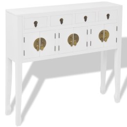 KOMODA W STYLU CHIŃSKIM LITE DREWNO BIAŁA