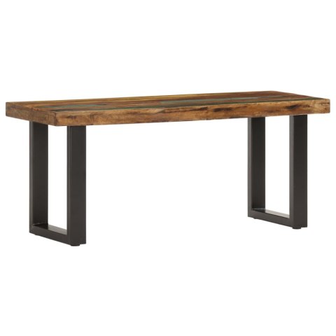 ŁAWKA 110CM LITE DREWNO ODZYSKANE I STAL