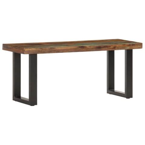 ŁAWKA 110CM LITE DREWNO ODZYSKANE I STAL