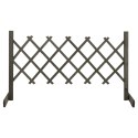 OGRODOWY PŁOT KRATKOWY SZARY 120X60CM LITE DREWNO JODŁOWE
