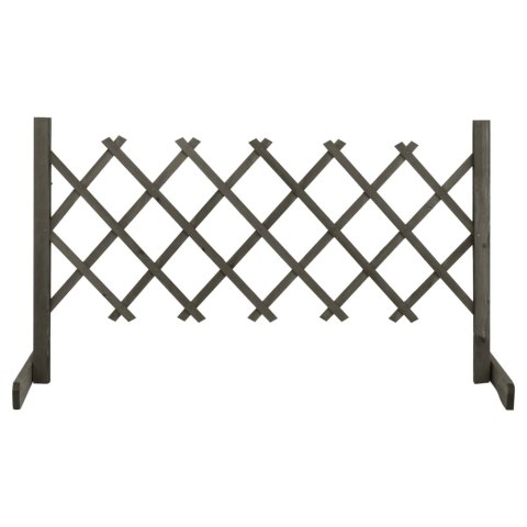 OGRODOWY PŁOT KRATKOWY SZARY 120X60CM LITE DREWNO JODŁOWE