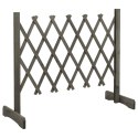 OGRODOWY PŁOT KRATKOWY SZARY 120X60CM LITE DREWNO JODŁOWE
