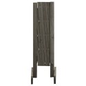 OGRODOWY PŁOT KRATKOWY SZARY 120X60CM LITE DREWNO JODŁOWE