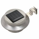 OKRĄGŁE LAMPY SOLARNE NA ZEWNĄTRZ 6 SZT. LED 12CM BIAŁE
