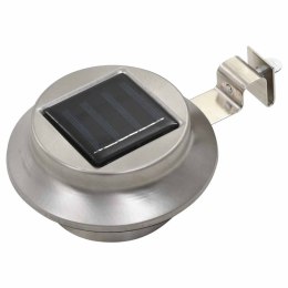 OKRĄGŁE LAMPY SOLARNE NA ZEWNĄTRZ 6 SZT. LED 12CM BIAŁE