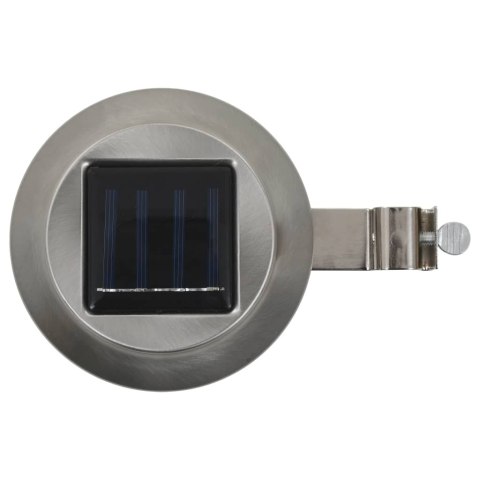 OKRĄGŁE LAMPY SOLARNE NA ZEWNĄTRZ 6 SZT. LED 12CM BIAŁE