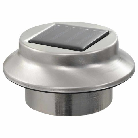 OKRĄGŁE LAMPY SOLARNE NA ZEWNĄTRZ 6 SZT. LED 12CM BIAŁE