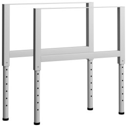 REGULOWANE RAMY STOŁU ROBOCZEGO 2 SZT. METAL 85X(69-95,5)CM