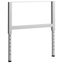 REGULOWANE RAMY STOŁU ROBOCZEGO 2 SZT. METAL 85X(69-95,5)CM