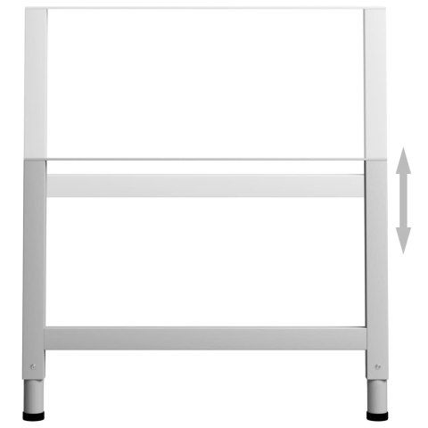 REGULOWANE RAMY STOŁU ROBOCZEGO 2 SZT. METAL 85X(69-95,5)CM