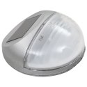 ŚCIENNE LAMPY SOLARNE LED NA ZEWNĄTRZ 12 SZT OKRĄGŁE SREBRNE