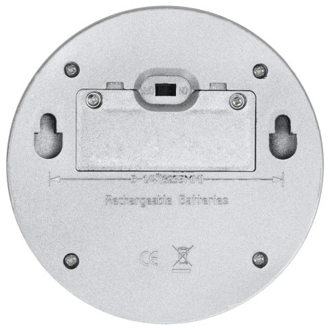 ŚCIENNE LAMPY SOLARNE LED NA ZEWNĄTRZ 12 SZT OKRĄGŁE SREBRNE