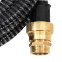 WĄŻ SSĄCY Z MOSIĘŻNYMI ZŁĄCZAMI CZARNY 1,1" 15 M PVC