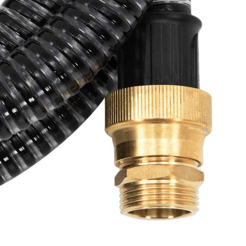 WĄŻ SSĄCY Z MOSIĘŻNYMI ZŁĄCZAMI CZARNY 1,1" 15 M PVC