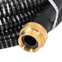 WĄŻ SSĄCY Z MOSIĘŻNYMI ZŁĄCZAMI CZARNY 1,1" 15 M PVC