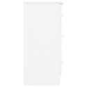 KOMODA ALTA BIAŁA 112X35X73CM DREWNO SOSNOWE