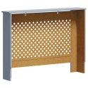 OSŁONA NA KALORYFER GRZEJNIK ANTRACYTOWA 112X19X81,5CM MDF