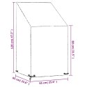 POKROWIEC NA KRZESŁO OGRODOWE 8 PRZELOTEK 65X65X80/120CM PE