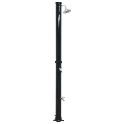 PRYSZNIC SŁONECZNY KEMPINGOWY OGRODOWY TURYSTYCZNY CZARNY 220CM 20 L