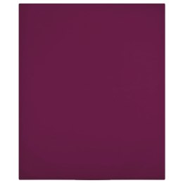 PRZEŚCIERADŁA 2 SZT. BORDOWE 140X200CM DŻERSEJ BAWEŁNIANY