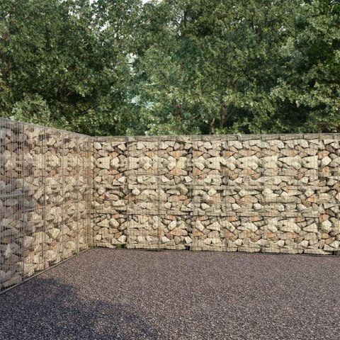 ŚCIANA GABIONOWA Z POKRYWAMI GALWANIZOWANA STAL 900X50X200CM