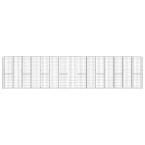 ŚCIANA GABIONOWA Z POKRYWAMI GALWANIZOWANA STAL 900X50X200CM