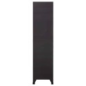 SZAFKA ZAMYKANA NA KLUCZ ANTRACYT/CZERWIEŃ 90X40X180CM STAL