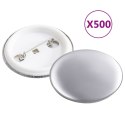 ZESTAW PRZYPINEK 500 SZT. 37 MM DO PRAS DO PRZYPINEK PLASTIKOWY TYŁ METAL