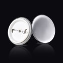 ZESTAW PRZYPINEK 500 SZT. 37 MM DO PRAS DO PRZYPINEK PLASTIKOWY TYŁ METAL