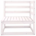 2-OSOBOWA SOFA OGRODOWA BIAŁA LITE DREWNO SOSNOWE
