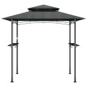 ALTANA GRILLOWA Z PÓŁKAMI ANTRACYTOWA 240X150X243CM STAL