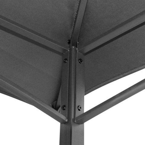 ALTANA GRILLOWA Z PÓŁKAMI ANTRACYTOWA 240X150X243CM STAL